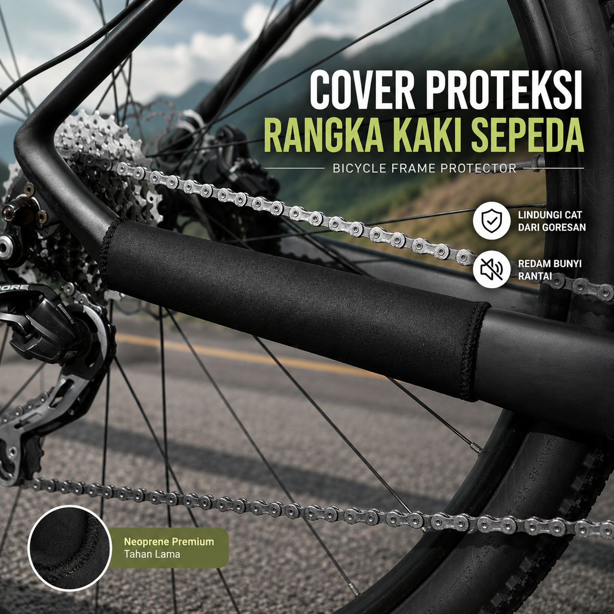 Cover Proteksi Bingkai Sepeda Frame Protector - RCK-105