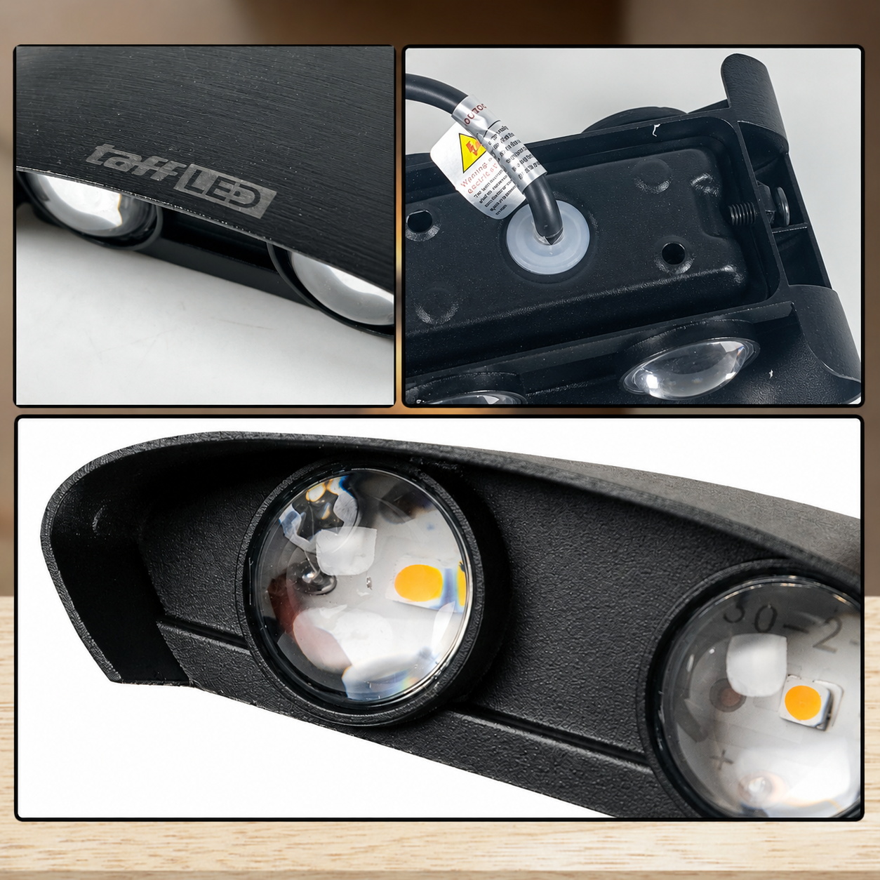TaffLED Lampu Dinding Hias Outdoor Aluminium 4W 4 LED Warm White - B053