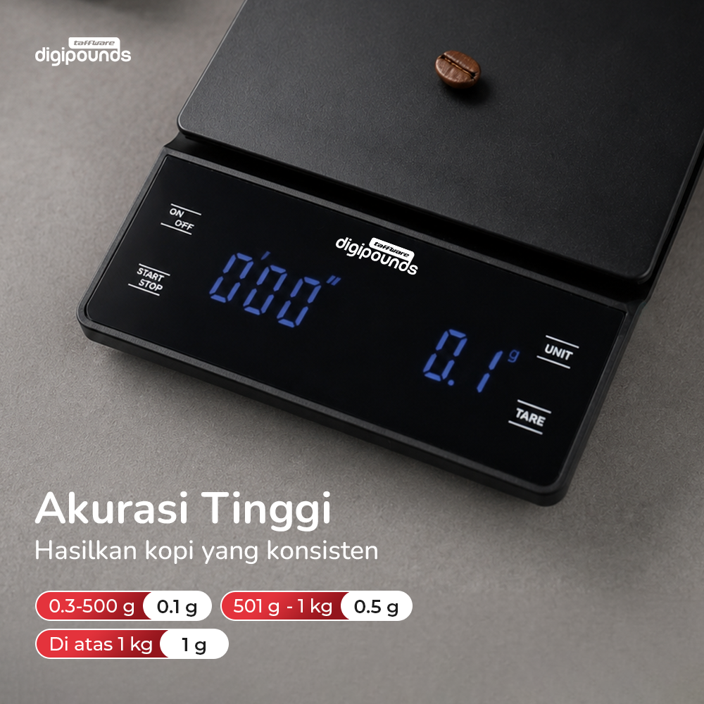 Taffware Digipounds Timbangan Kopi Digital Coffee Scale 3kg 0.1-1g - EK6002