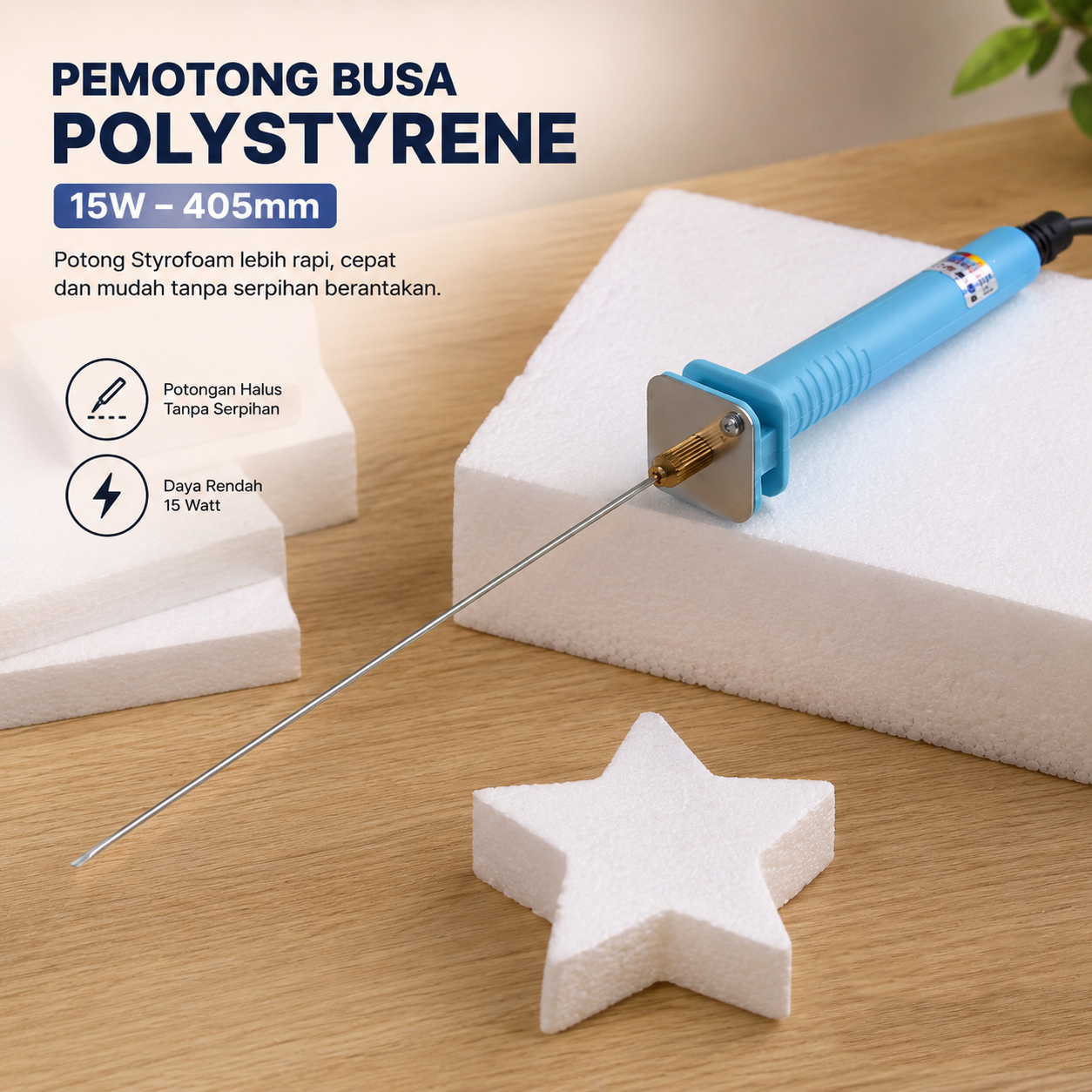 Taffware Pemotong Busa Polystyrene Styrofoam Cutter 15W 405mm - CT25