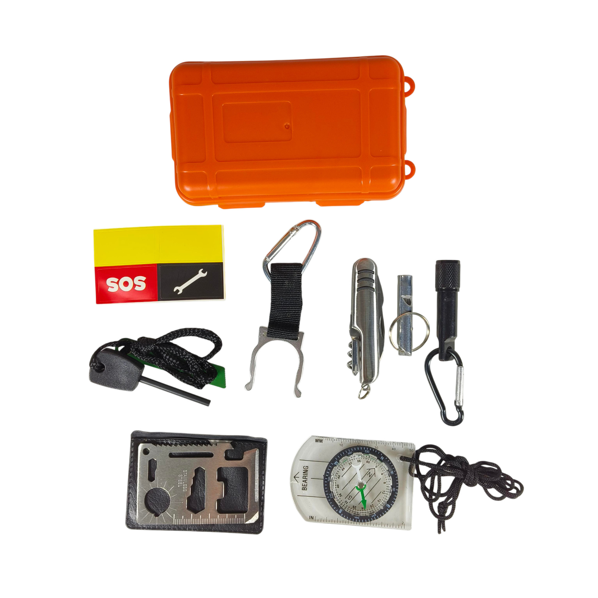 FervorFOX Emergency Survival Kit Multifunctional First Aid SOS - J020
