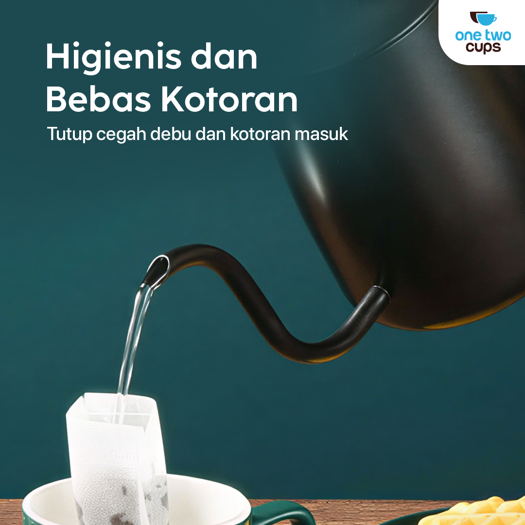 One Two Cups Teko Kopi Leher Angsa Gooseneck Pour Over Kettle 350ml - ZM00102
