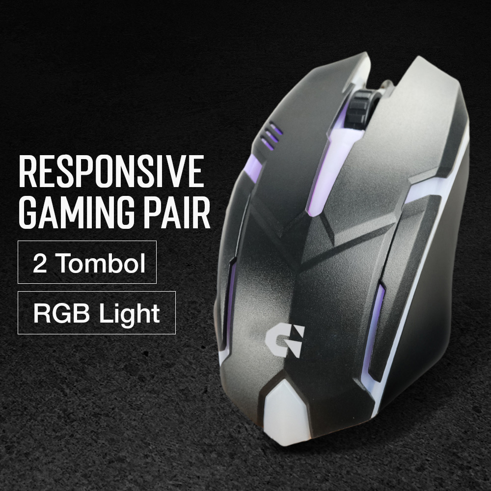 TaffGEAR Gaming Keyboard LED with Mouse - 832