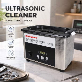 Taffware Mesin Pembersih Perhiasan Ultrasonic Cleaner 800ml 35W - 008S