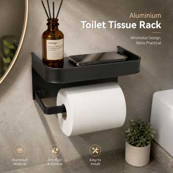 KODASW Tempat Tisu Gantung Roll Toilet Kamar Mandi Storage Rack - HJ18