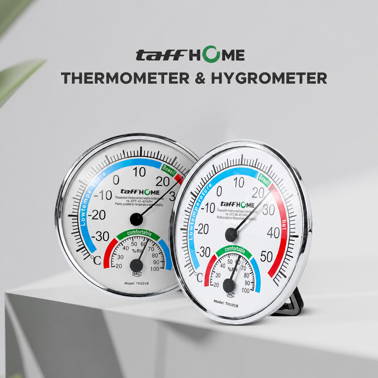 Taffware Analog Thermometer Hygrometer Temperature Humidity - TH101B
