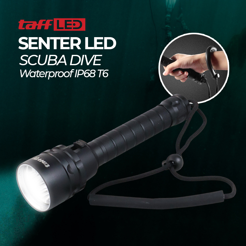 TaffLED Senter LED Scuba Dive Waterproof IP68 T6 - TG-S151