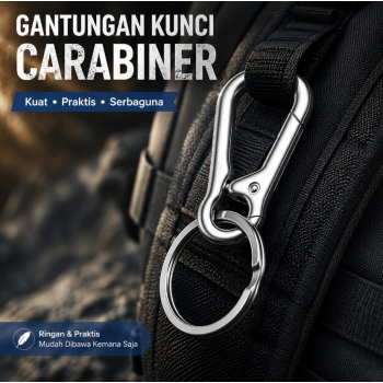 Taffware Gantungan Kunci Multifunctional Carabiner Keychain Zinc Alloy - INU67