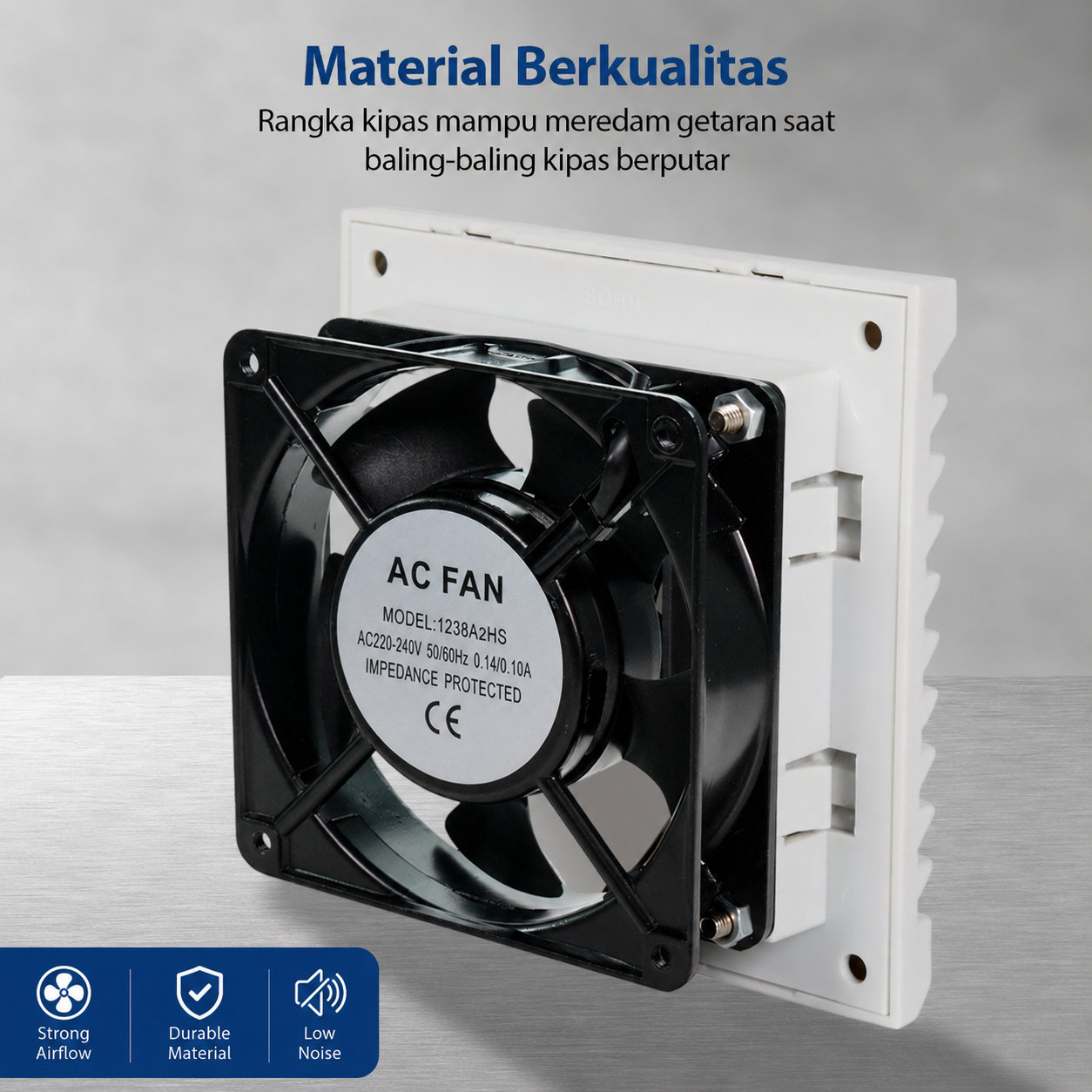 SUNOH Kipas Exhaust Cooling Fan 120mm 220V 0.14A - 1238A2HS