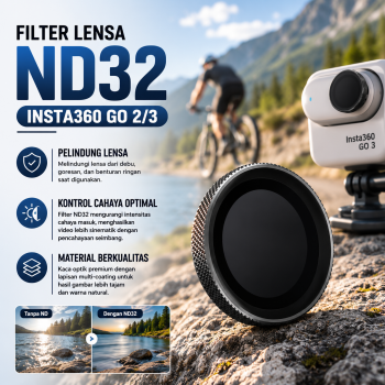 ELCONTALL Filter Lensa Kamera ND32 Action Cam Insta360 Go 2/3 - 7451