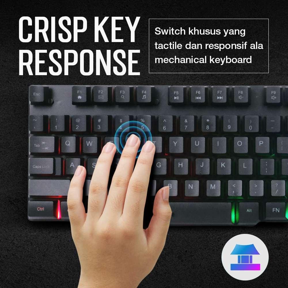 TaffGEAR Gaming Keyboard LED with Mouse - 832