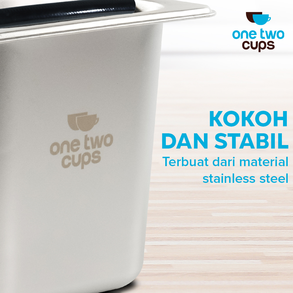 One Two Cups Wadah Ampas Kopi Espresso Knock Box Container - KB3