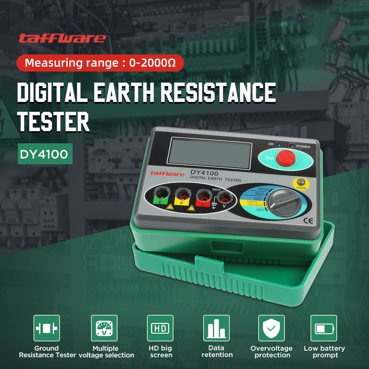 DUOYI Alat Ukur Hambatan Resistansi Tanah Ground Resistance Tester - DY4100