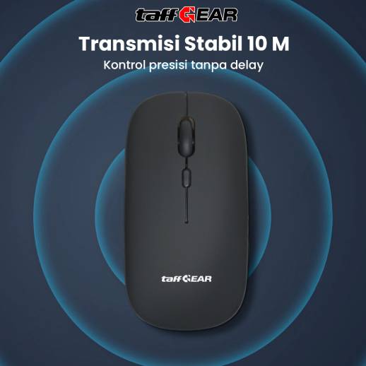 TaffGEAR Mouse Wireless Bluetooth Optical 2.4GHz Silent Click 1600DPI - M8120G