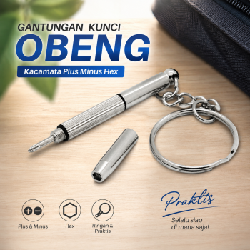 VENSTPOW Gantungan Kunci Obeng Kacamata Screwdriver Plus Minus Hexagon - V001