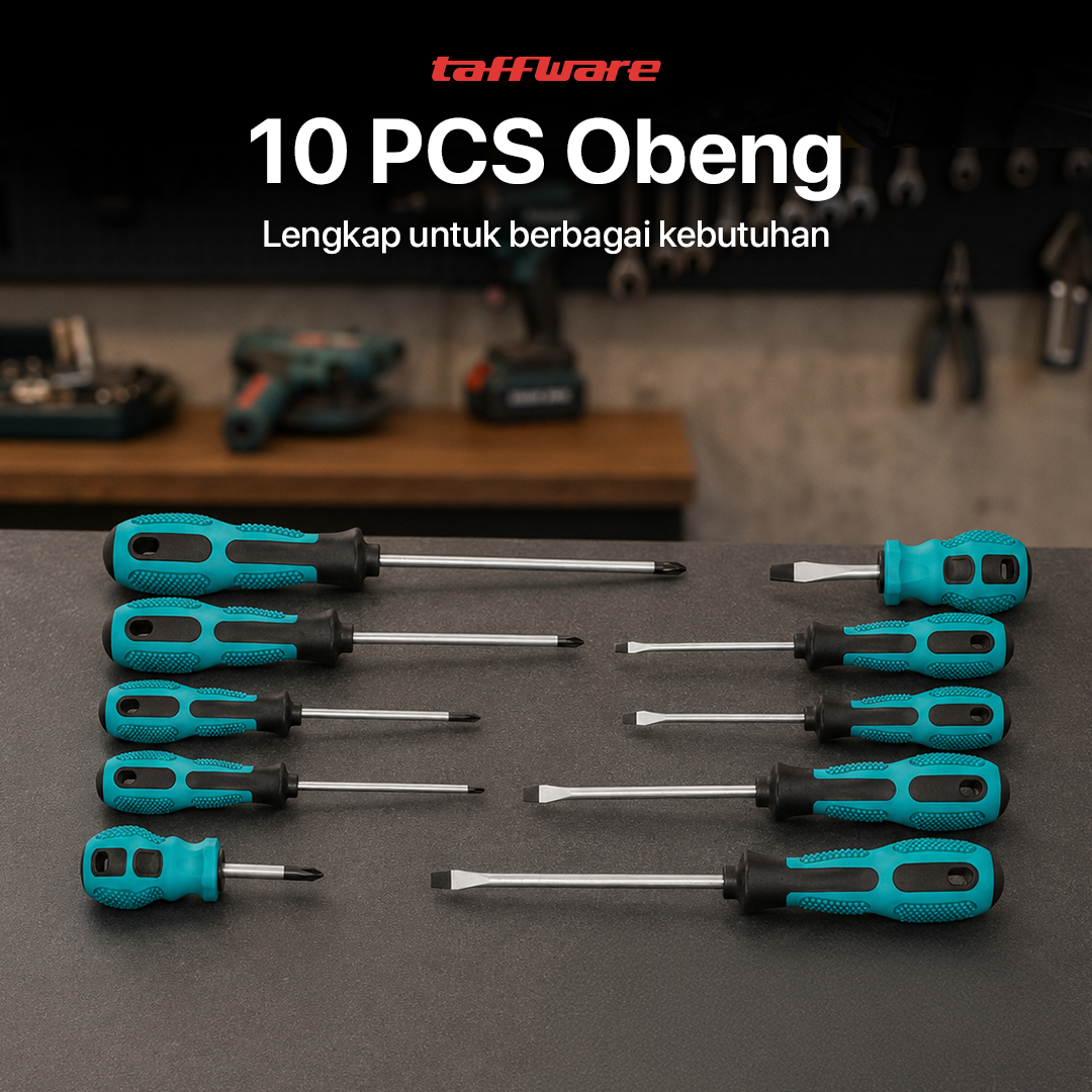 Taffware Obeng Set Reparasi Magnetic Head 10in1 - SK804