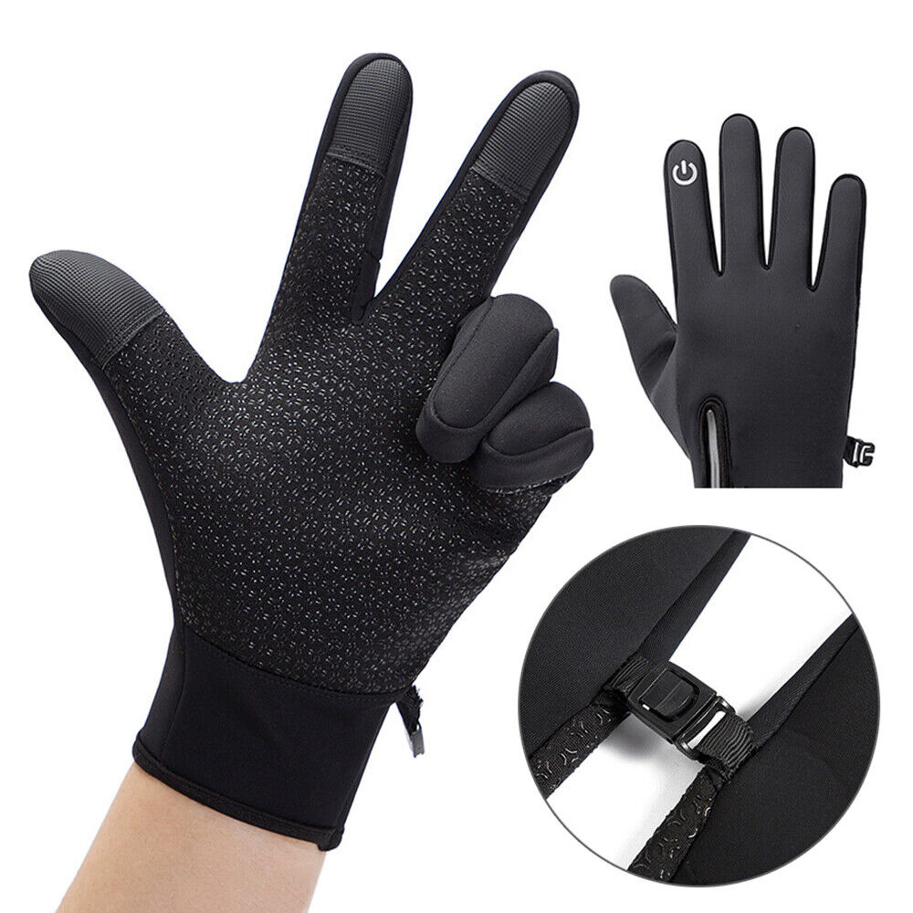SPORT Sarung Tangan Racing Glove SBR Pad Waterproof Touchscreen Size L - OZ910