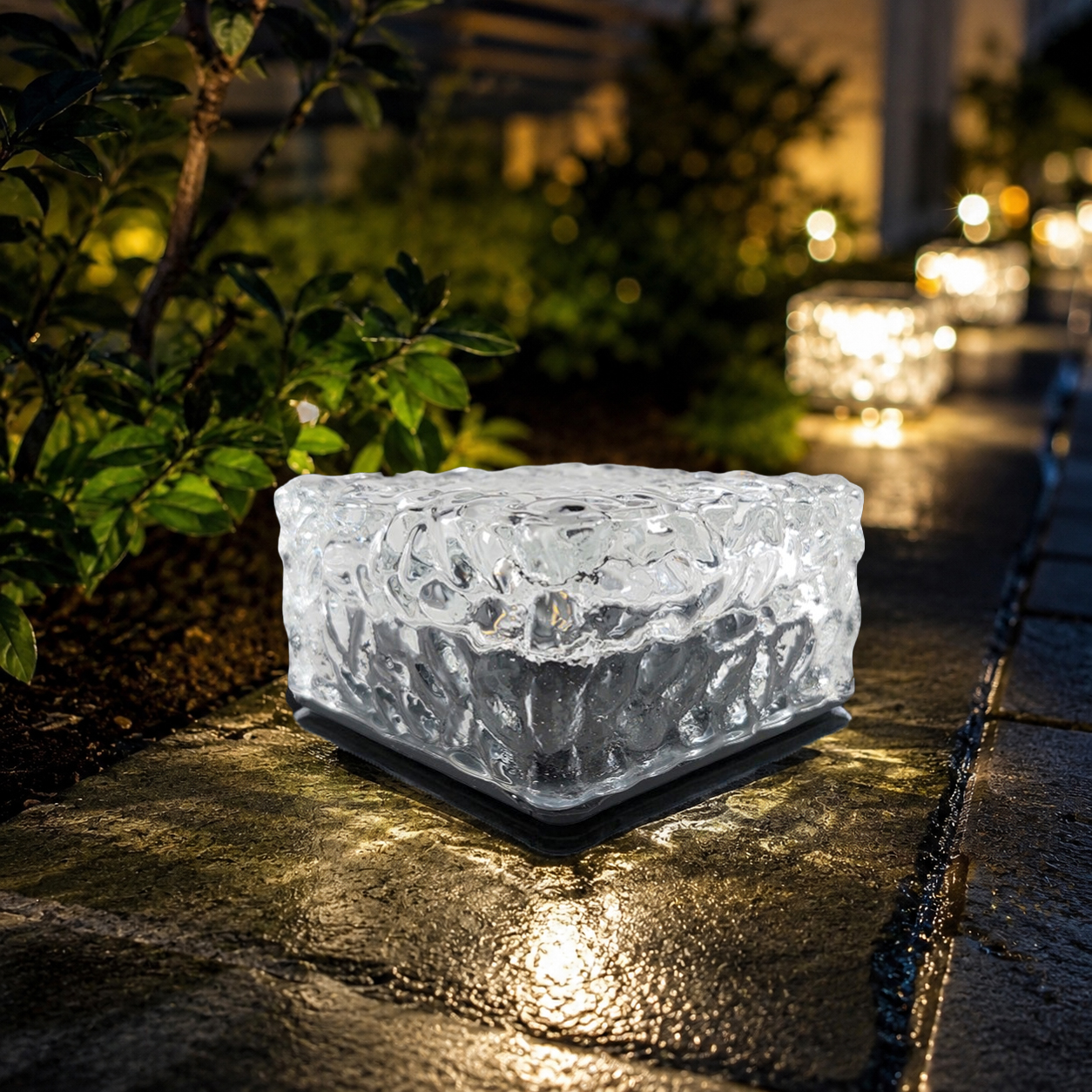 ARMOUR&DANFORTH Lampu Taman Hias Tanam Ice Brick Solar Water LED 4.5V - GB066