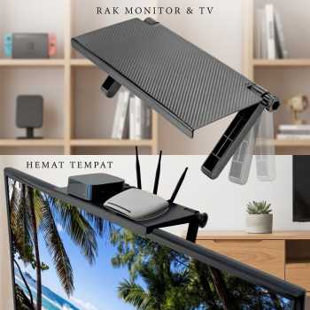 SHUIMANOU Rak Monitor TV Top Shelf Display Screen Storage Desk Riser - G255