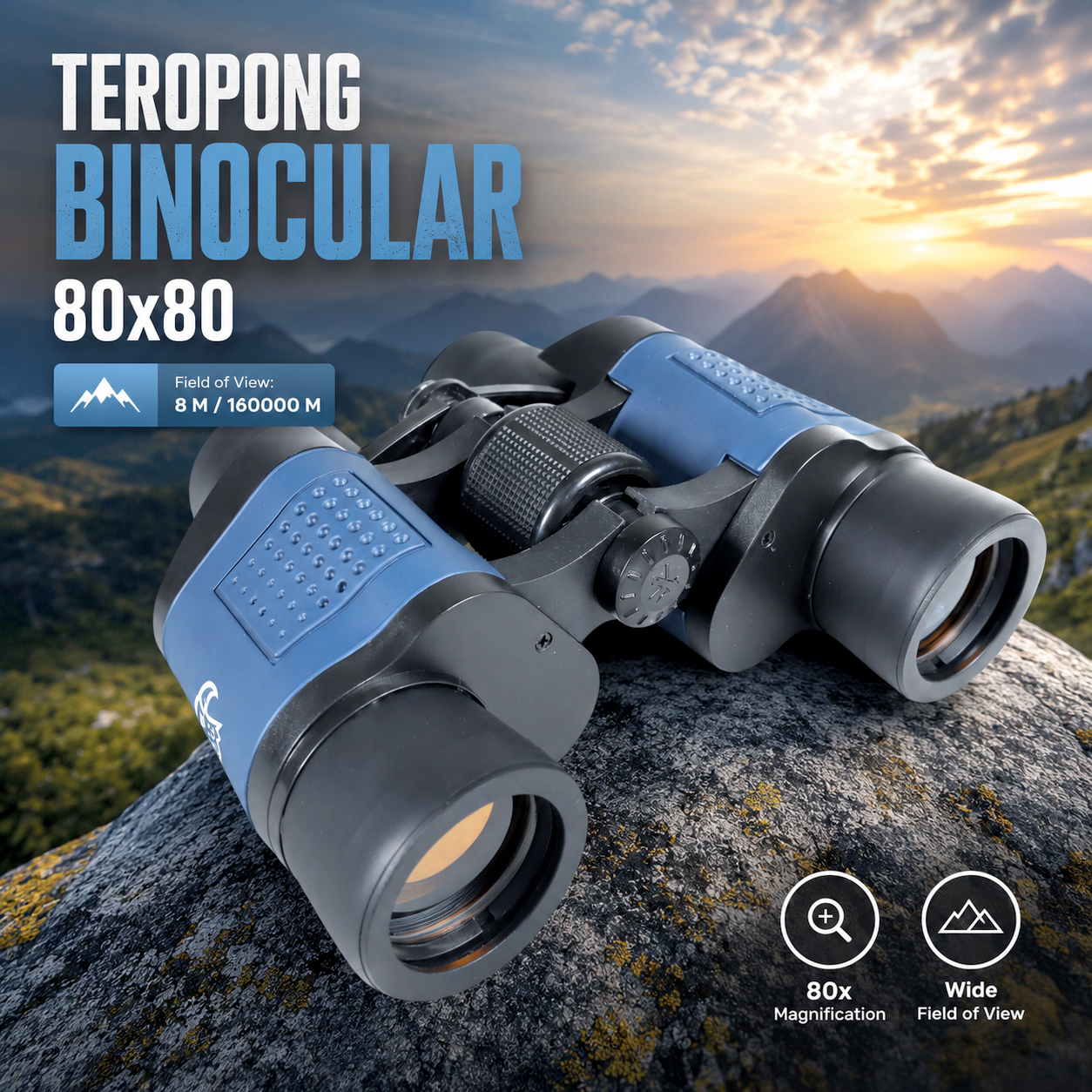 NIGHT.WORKING Teropong Binocular Outdoor Magnification 80x80 - BC-BR-07