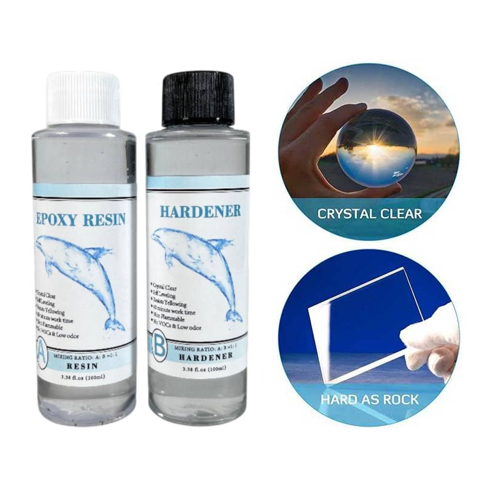 QIAO Lem Resin Epoxy Bening Rasio 1:1 AB Crystal DIY Handmade Jewelry - ER-001