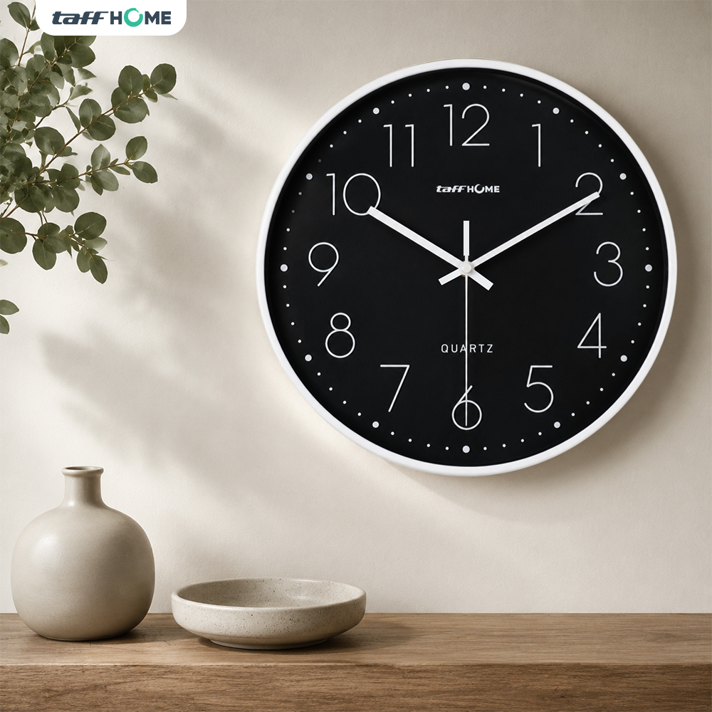 TaffHOME Jam Dinding Bulat Quartz Silent Movement 29cm - MS30 - Gambar 6
