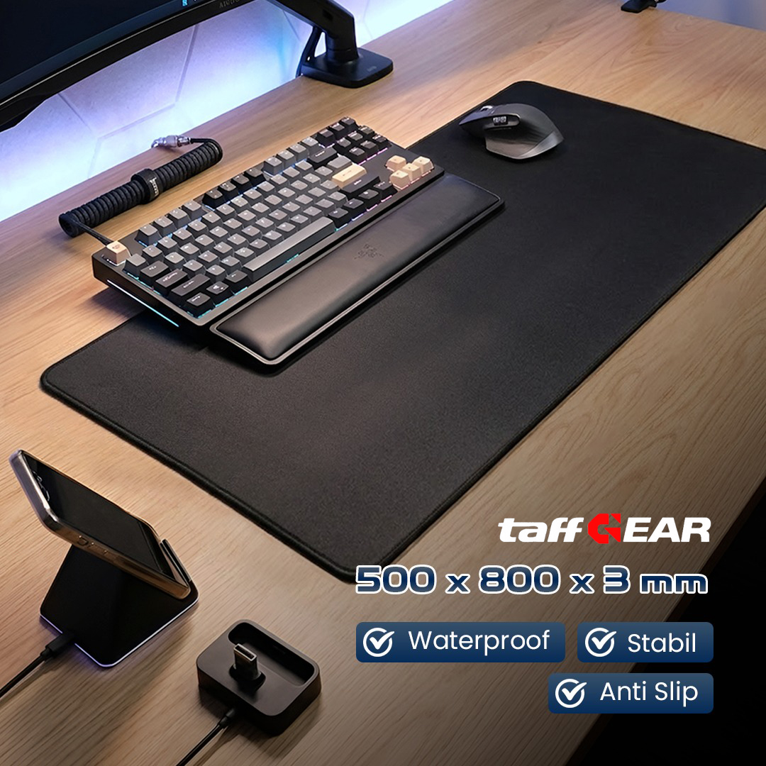 Taffware Gaming Mouse Pad Rubber XL Desk Mat Polos - MP001