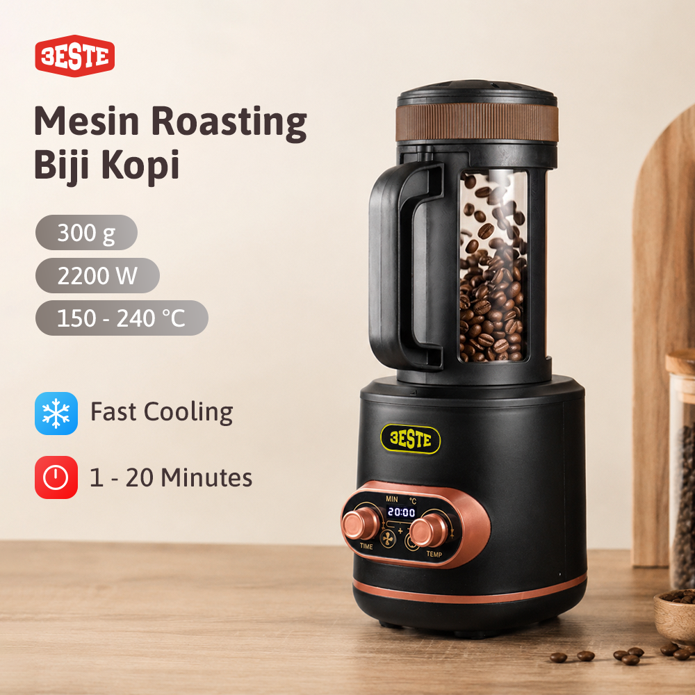 Trieste Mesin Roasting Biji Kopi Coffee Bean Roaster 300g 2200W - JMS-210