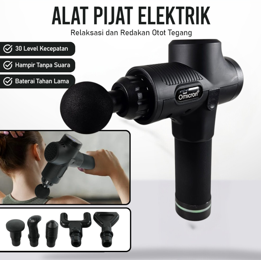 Rlaxyoo Alat Pijat Elektrik Pundak Punggung Tangan Massage Gun - ZC53000