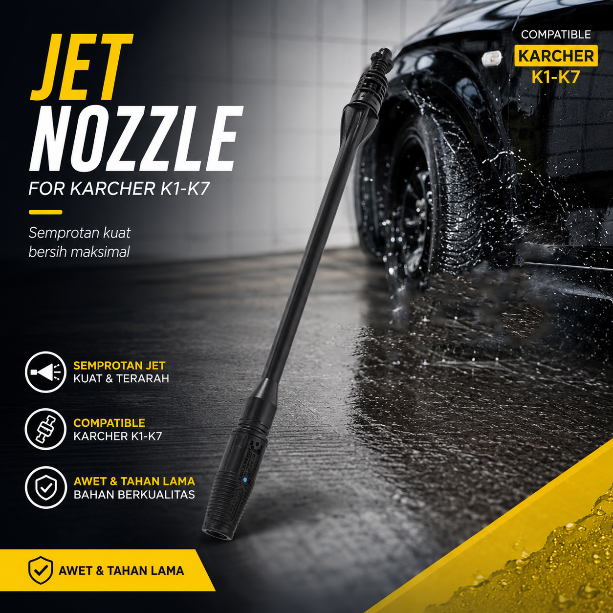 Carzkool Kepala Semprotan Air Jet Nozzle for Karcher K1-K7 Washer