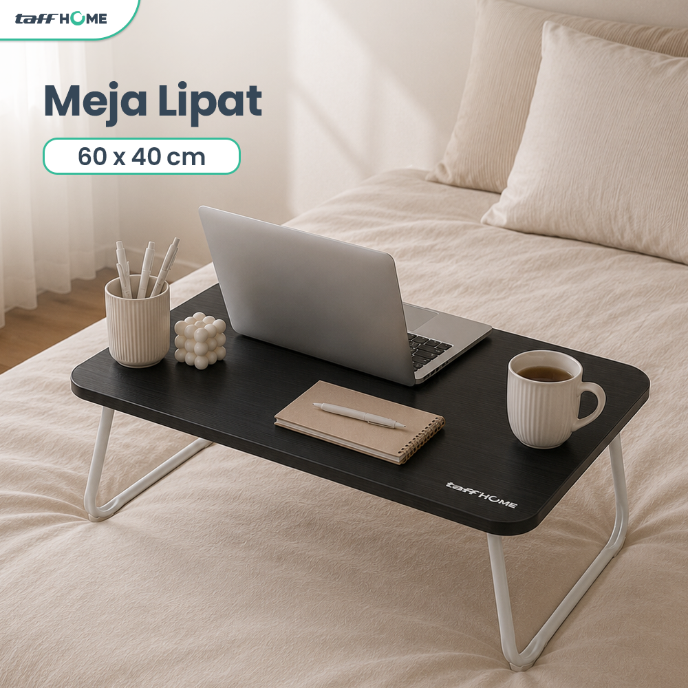TaffHOME Meja Lipat Laptop Foldable Bed Table - BO67