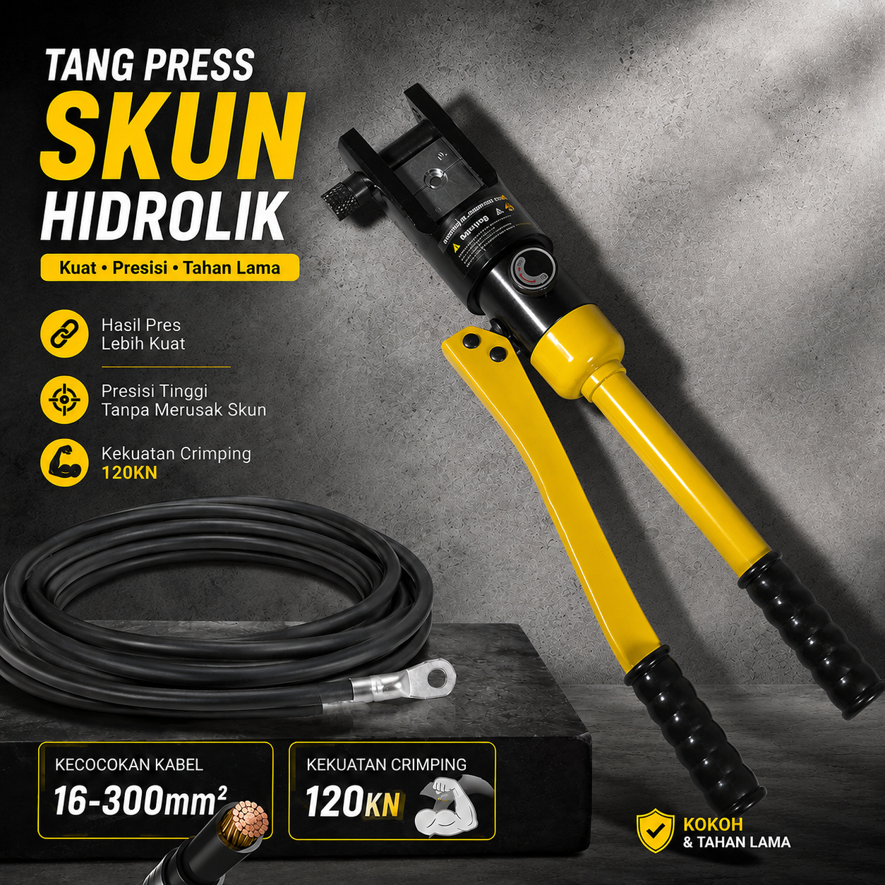 ChanYu Tang Press Skun Hidrolik Crimping Pliers Tool - YQK-300