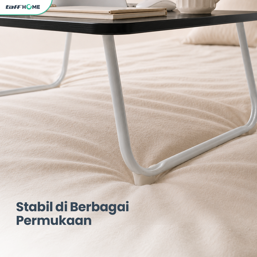 TaffHOME Meja Lipat Laptop Foldable Bed Table - BO67
