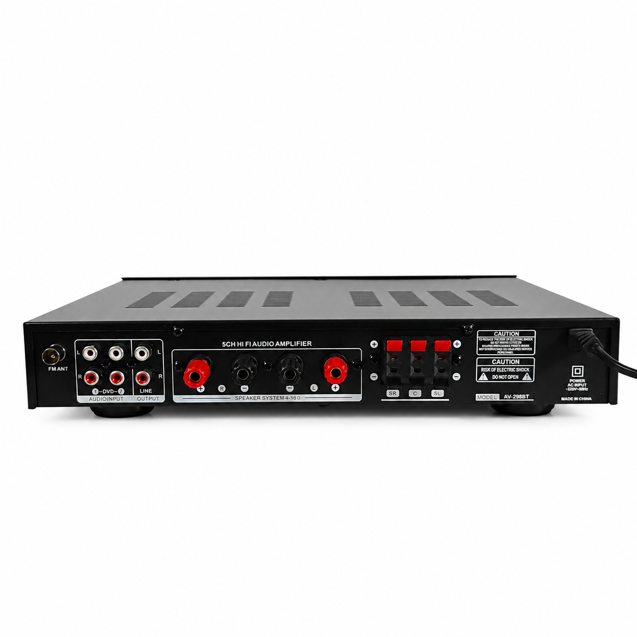 Sunbuck Audio Bluetooth 5.0 Amplifier 5 CH Remote 2000W - AV-298BT