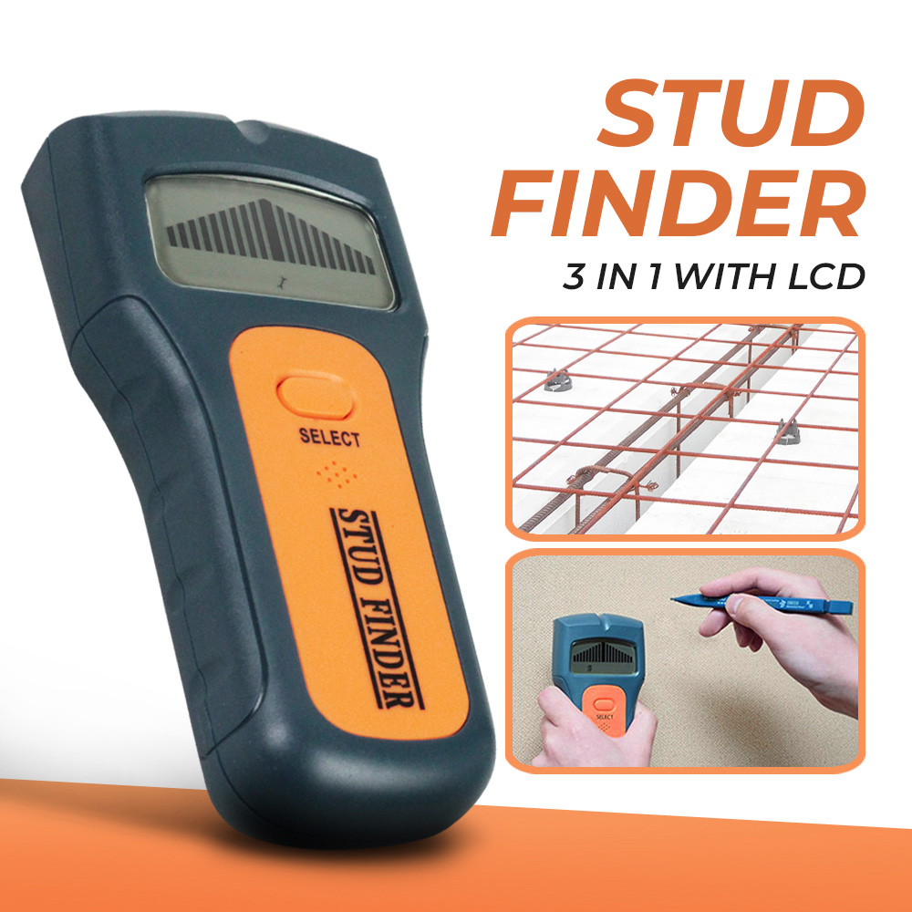 Aideepen Detektor Logam LCD Wall Scanner Stud Finder 3in1 with LCD - TS79