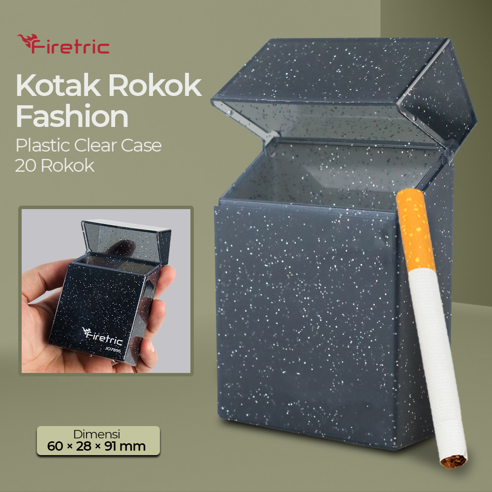 Firetric Kotak Rokok Fashion Plastic Clear Case 20 Rokok - JO7895