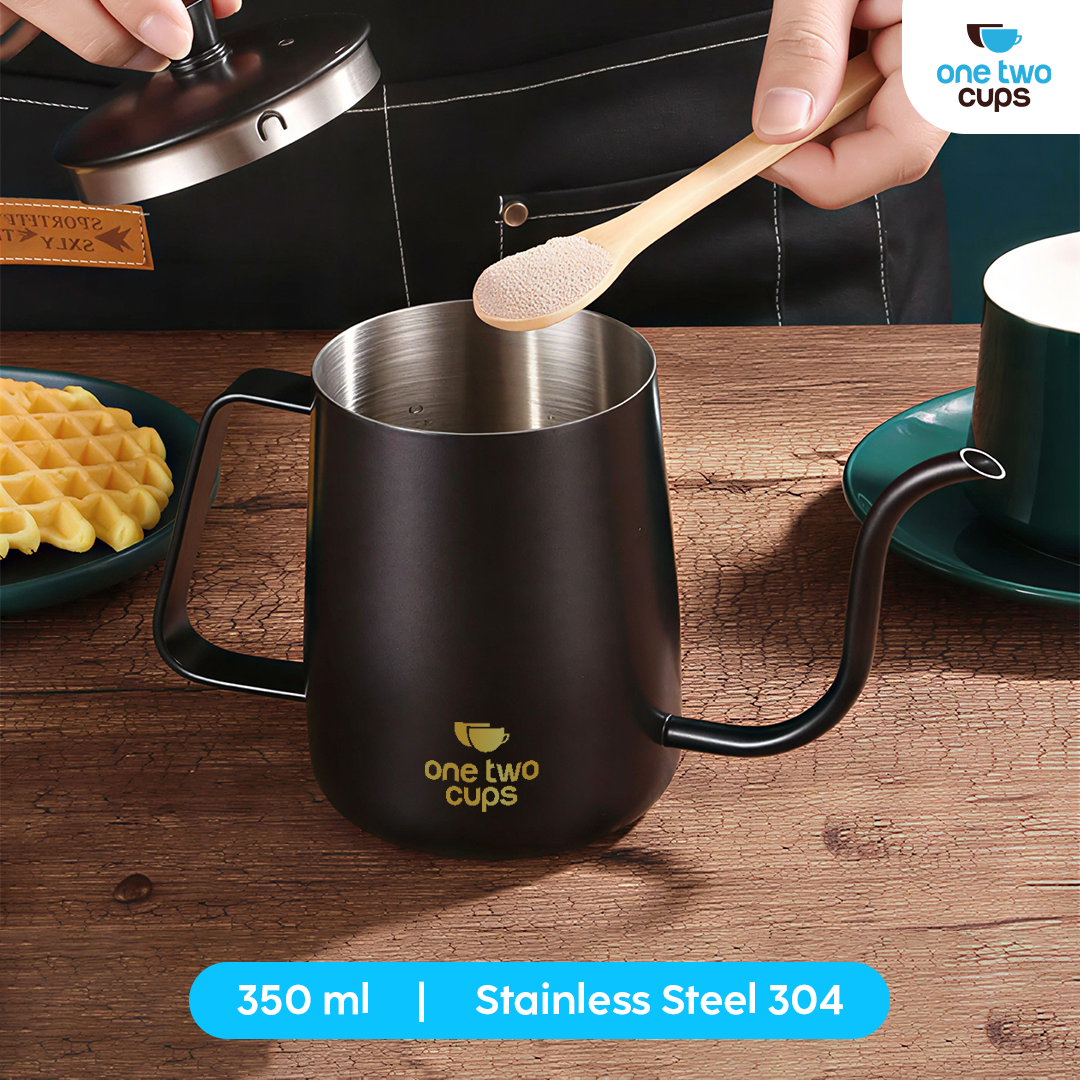 One Two Cups Teko Kopi Leher Angsa Gooseneck Pour Over Kettle 350ml - ZM00102
