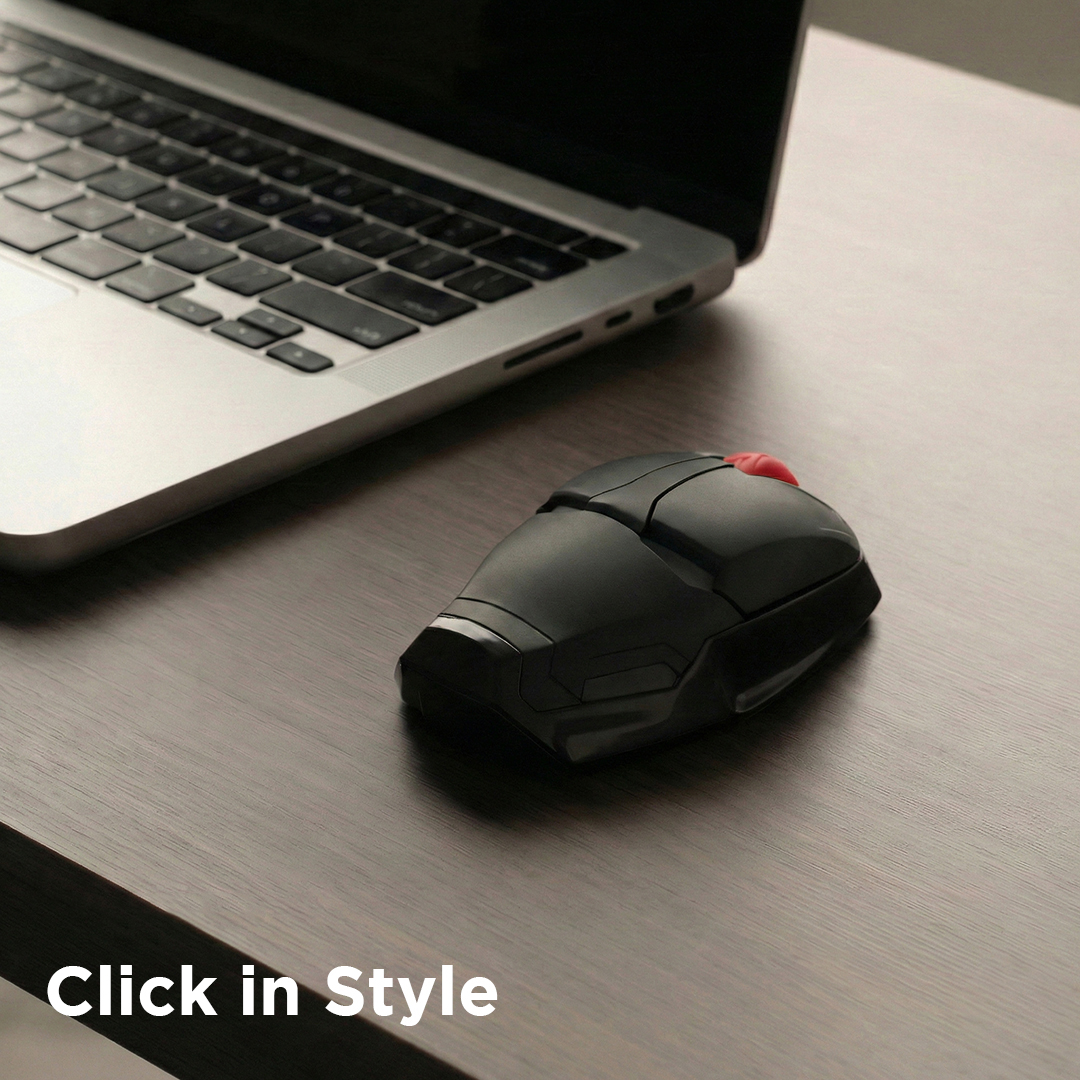 Taffware Mouse Wireless Optical 2.4GHz Iron Man 4 Key 1600 DPI - M8