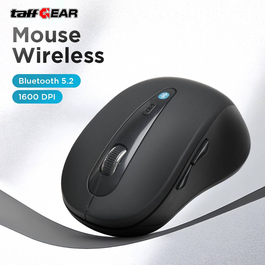 TaffGEAR Mouse Bluetooth Wireless Optical 5.2 Ergonomic 6 Key 1600DPI - PWM-601
