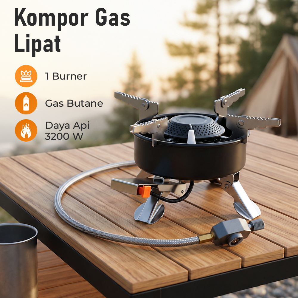 BONFIRE Kompor Gas Portable Lipat Outdoor Camping Stove - BF007