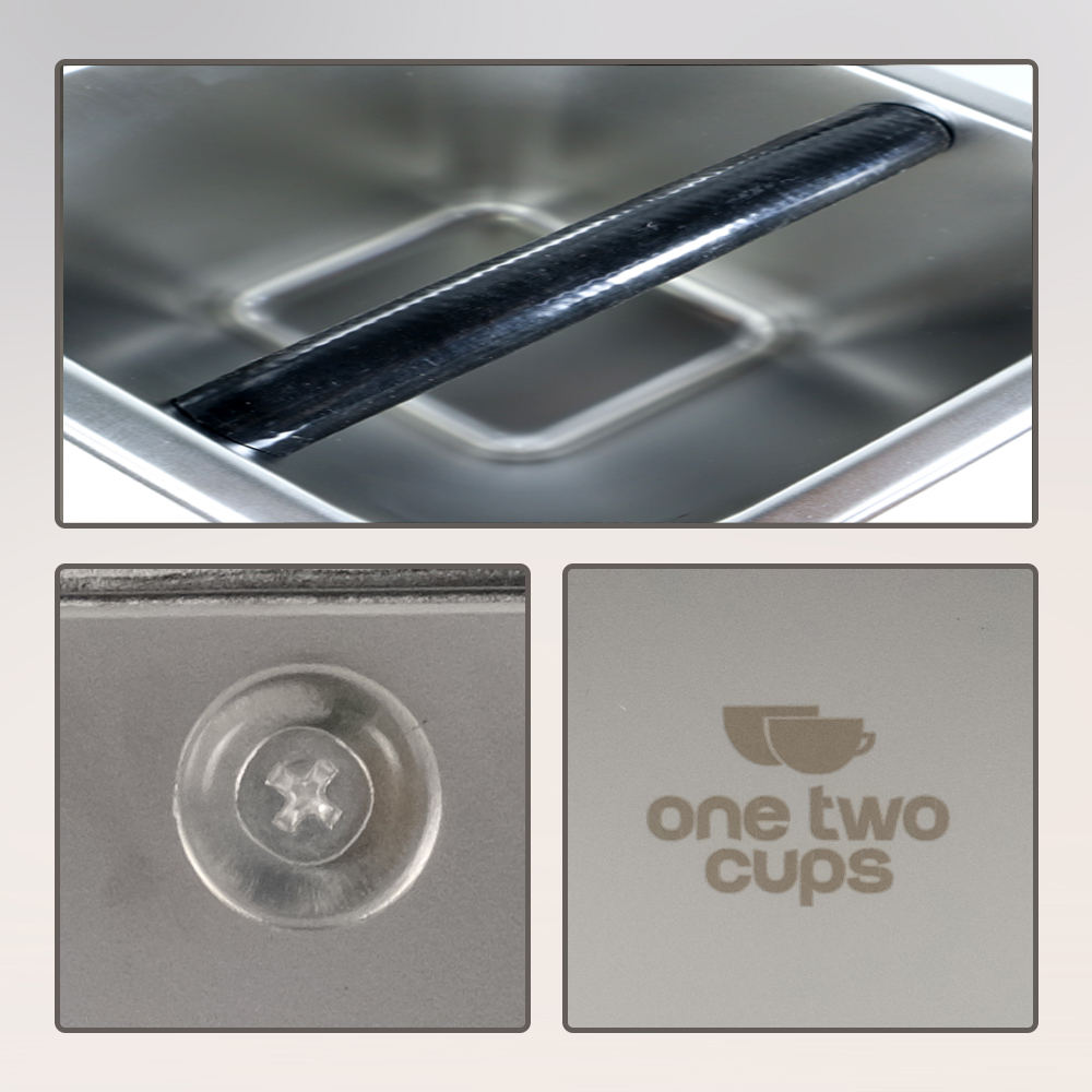 One Two Cups Wadah Ampas Kopi Espresso Knock Box Container - KB3