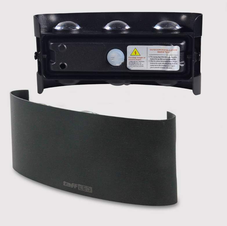 TaffLED Lampu Dinding Hias Outdoor Modern Aluminium 6W 6LED Warm White - D336-3