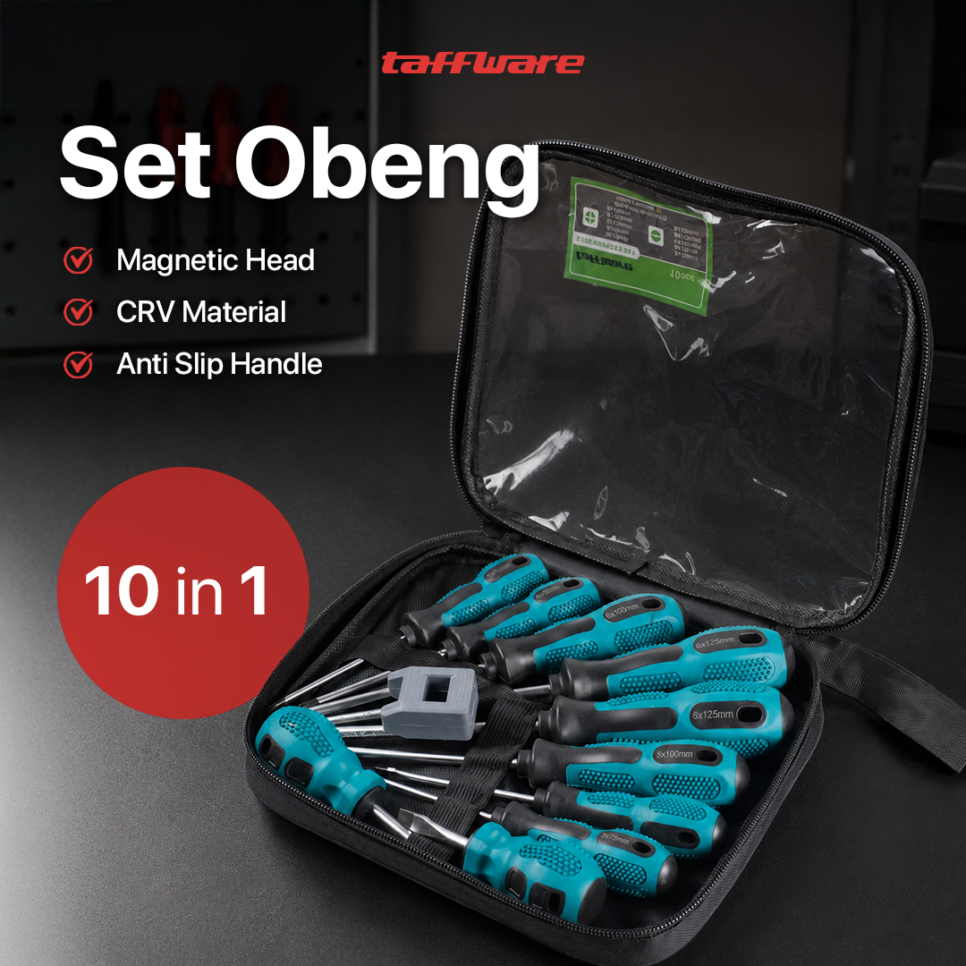 Taffware Obeng Set Reparasi Magnetic Head 10in1 - SK804