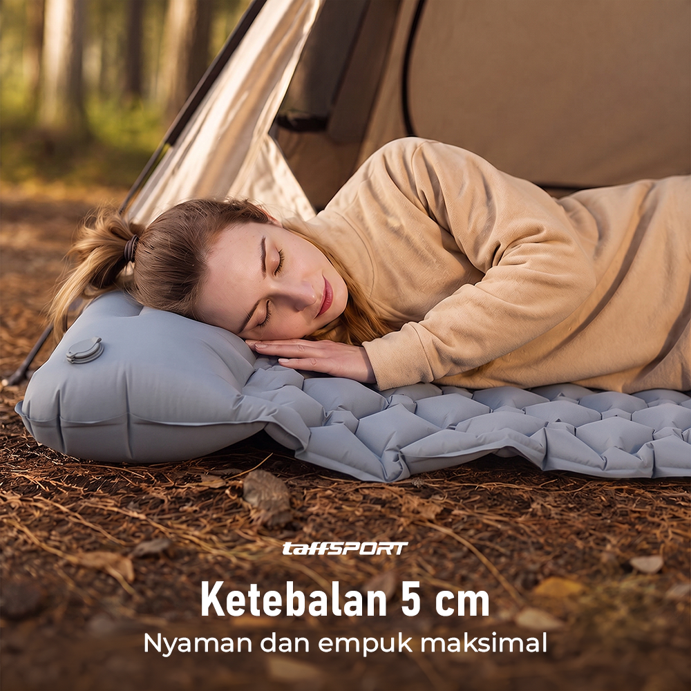 NATUREBELL Kasur Matras Angin Manual Sleeping Pad Ultralight Single - MH1
