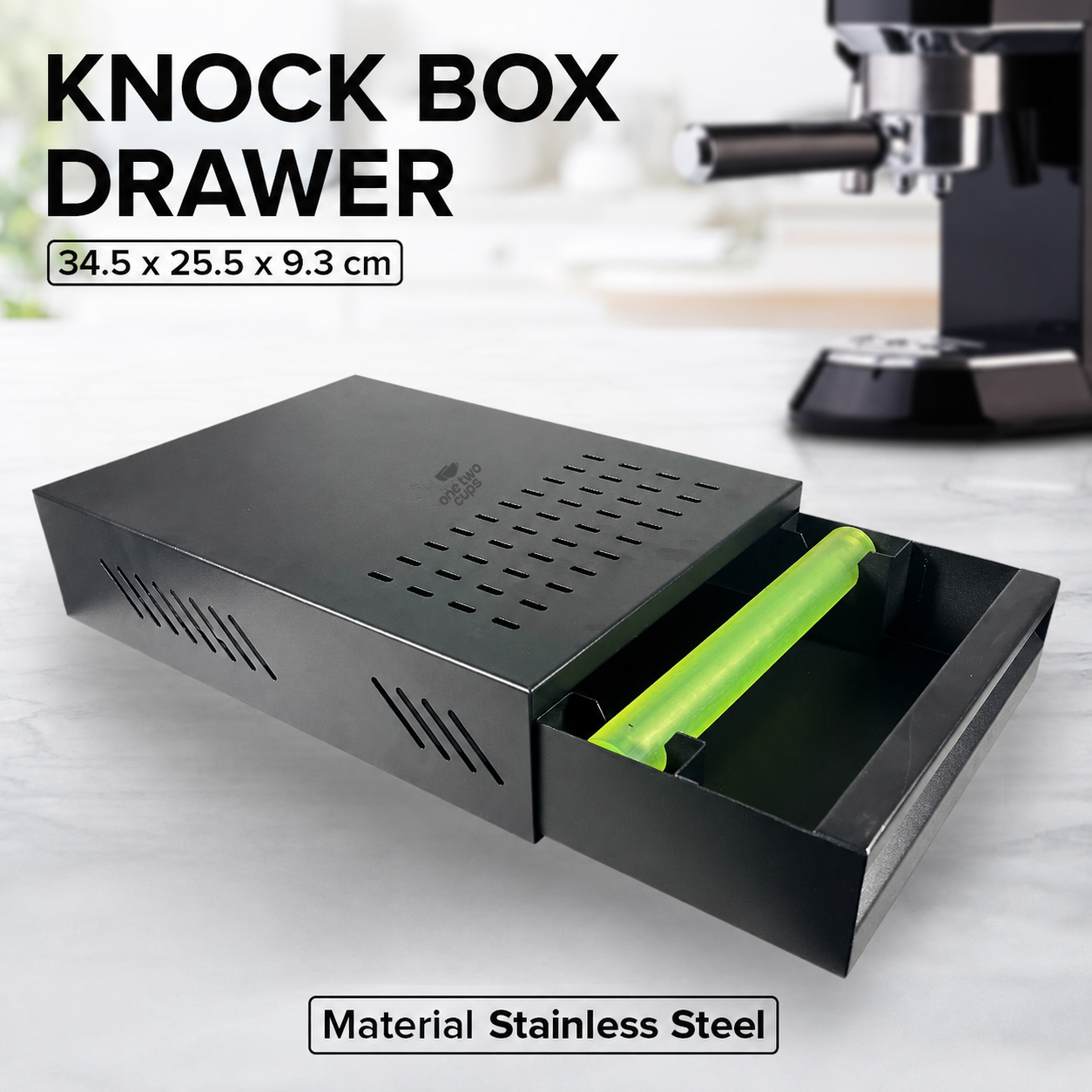IYouNice Wadah Ampas Kopi Espresso Knock Box Drawer Grounds Residue - 316XZ
