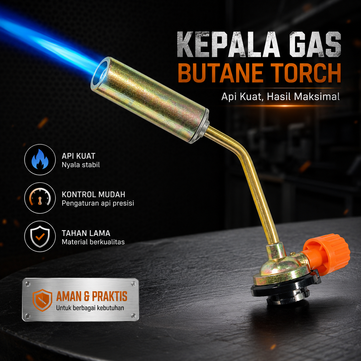 KOVEA Kepala Gas Butane Torch BBQ Soldering Flame Gun - KT2008
