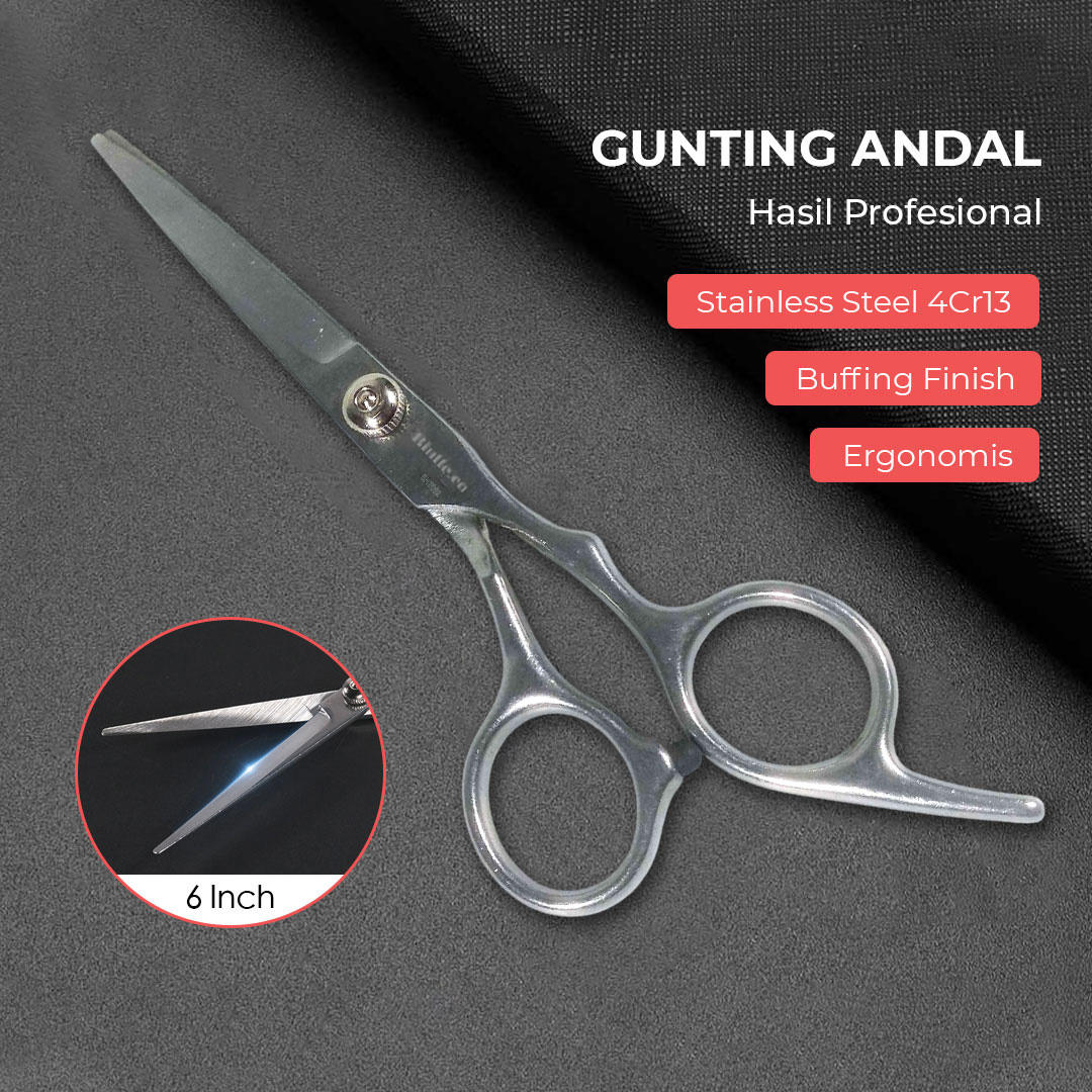 Biutte.co Gunting Rambut Lurus Flat Cut Buffing Stainless Steel 4Cr13 - BHT002