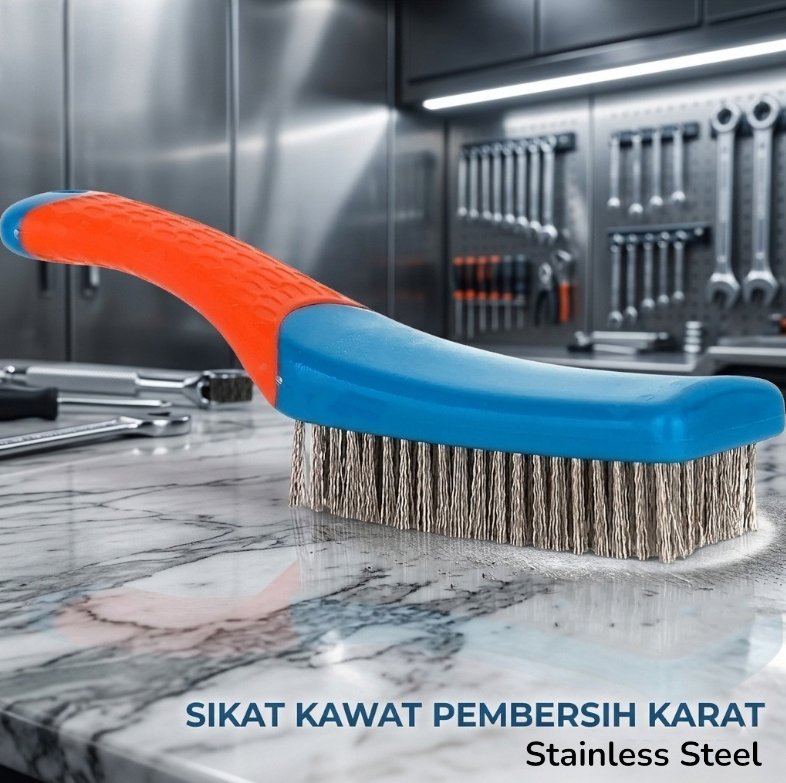 TaffHOME Sikat Kawat Pembersih Karat Stainless Steel Wire Brush - INU96