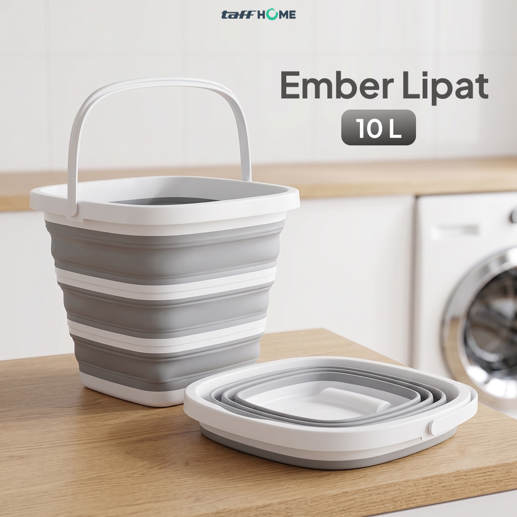 TaffHOME Ember Lipat Water Bucket Foldable Collapsible 10L - ST362