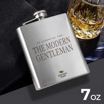 One Two Cups Botol Minum Wine Whiskey Hip Flask 7oz - F0212